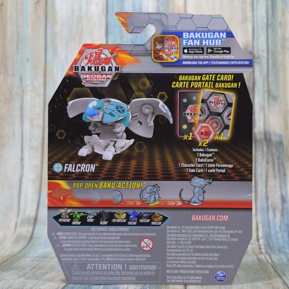 Bakugan Geogan Rising Haos Falcron Blue Ball RARE - Picture 3 of 3